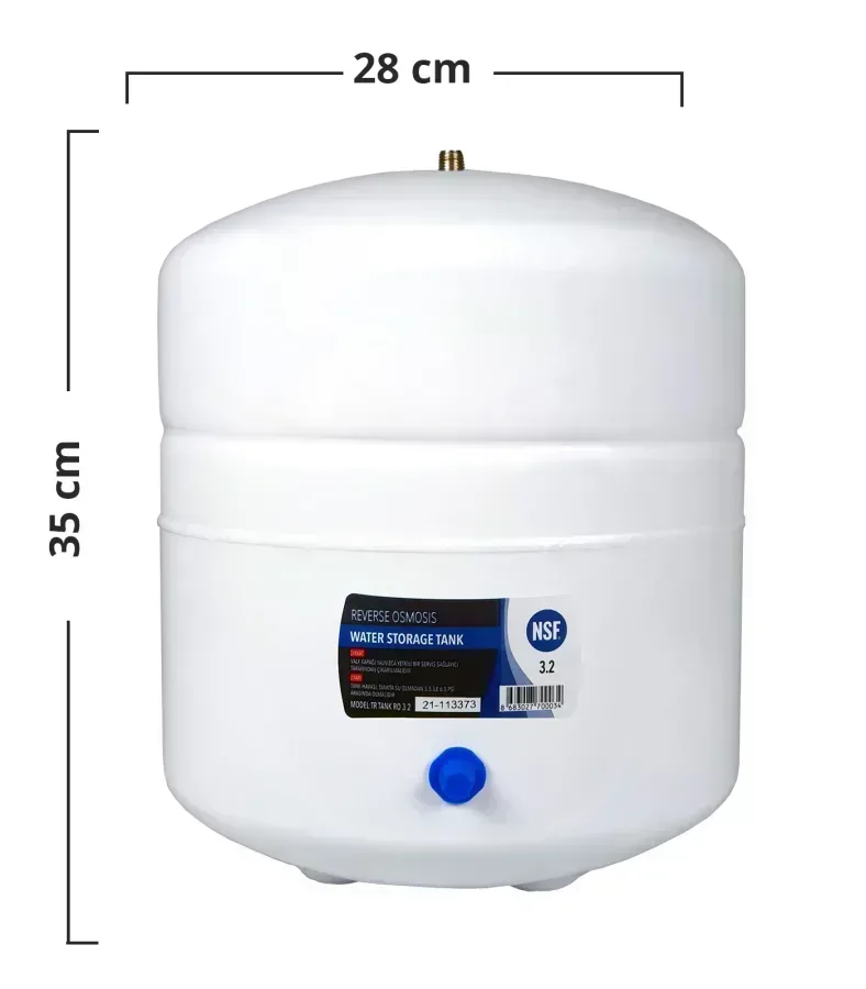 3.2 Gallon Su Çəni (Su Filtri üçün – Böyük Həcmli)